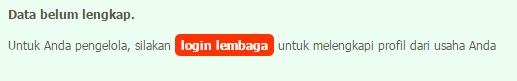 login lembaga
